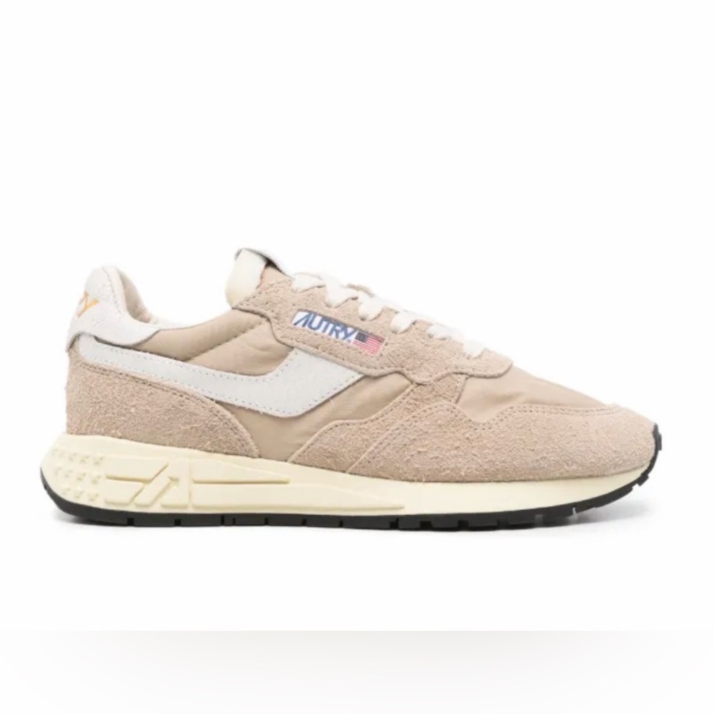 New Autry Reelwind Beige Low Top Sneakers Womens Size 37 EU/ 7US